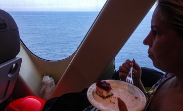 Grecia: 30 de zile plus una: Cel mai rapid ferryboat Santorini - Atena