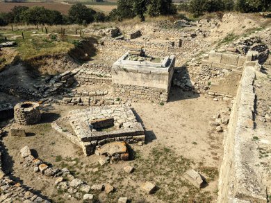 Troia antică: ruinele cetății: interior cetate